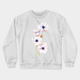 Asymmetrical Anemones Crewneck Sweatshirt